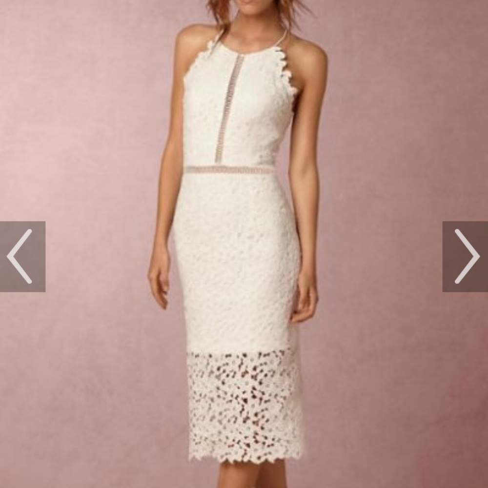 Cynthia Rowley white lace dress (from BHLDN)